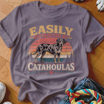 Easily Distracted By Catahoulas Shirt - The Pawsitive Initiative