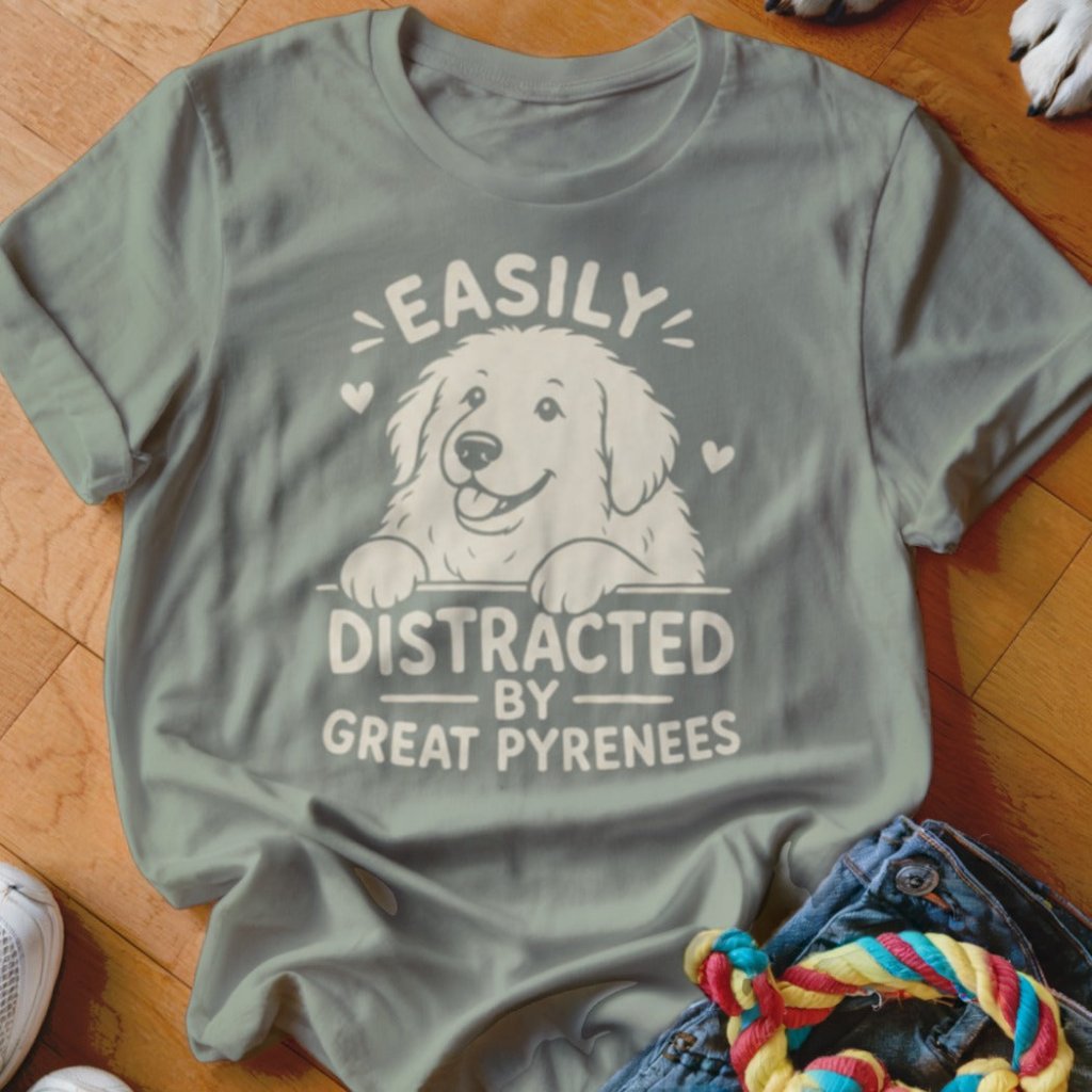 Easily Distracted by Great Pyrenees Shirt - The Pawsitive Initiative