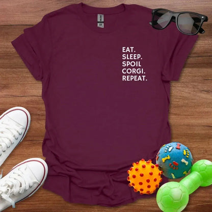 Eat Sleep Spoil Corgi Shirt - The Pawsitive Initiative
