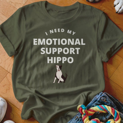 Emotional Support Hippo Pitbull Shirt - The Pawsitive Initiative