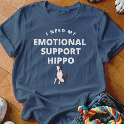 Emotional Support Hippo Pitbull Shirt - The Pawsitive Initiative