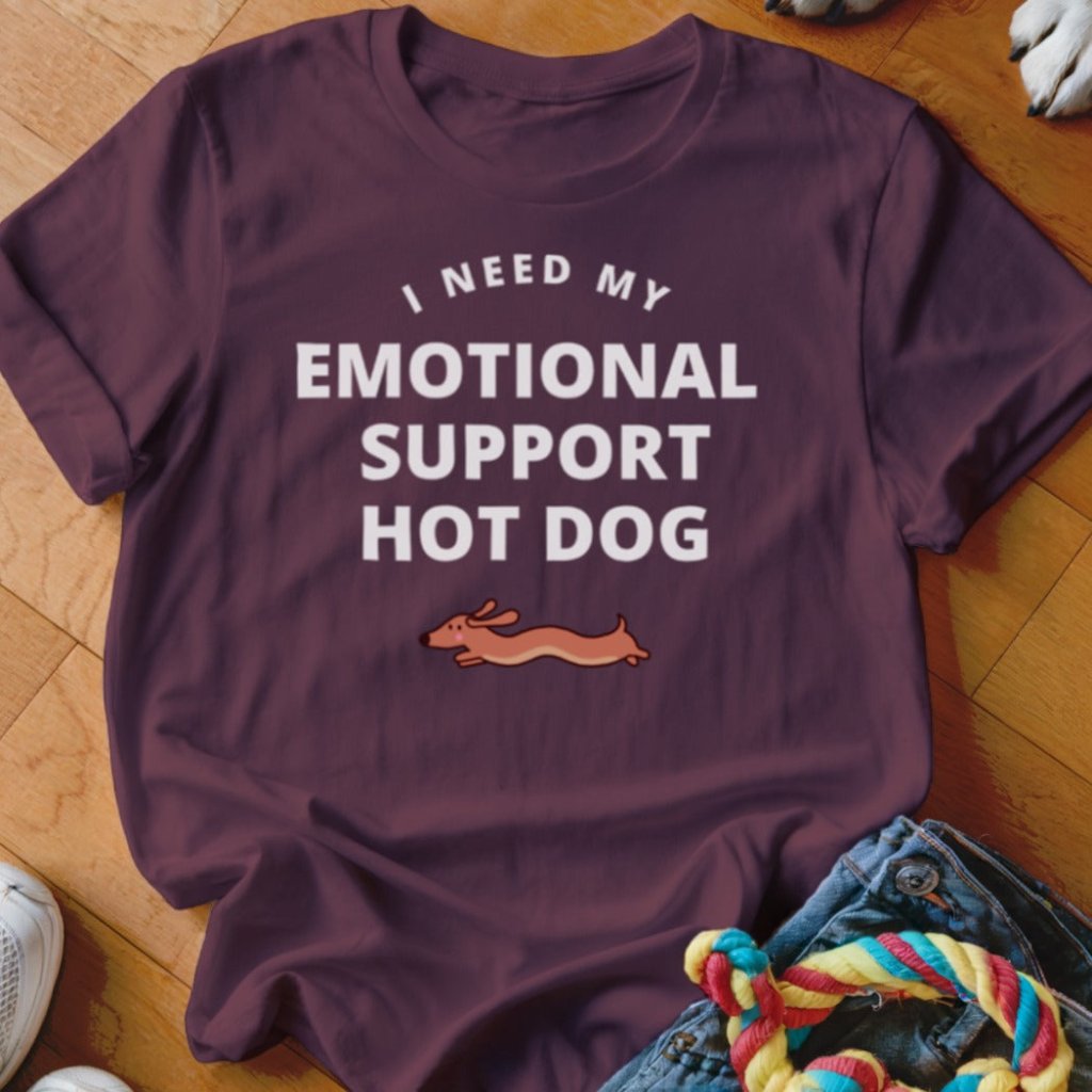 Emotional Support Hot Dog Shirt - The Pawsitive Initiative