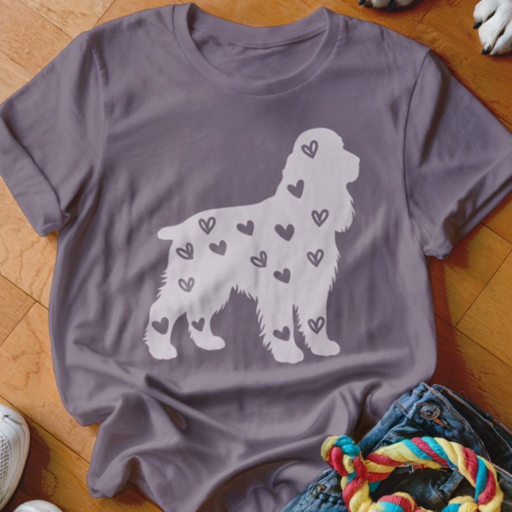 English Cocker Spaniel Hearts Shirt - The Pawsitive Initiative