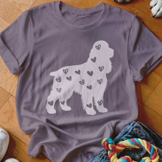 English Cocker Spaniel Hearts Shirt - The Pawsitive Initiative