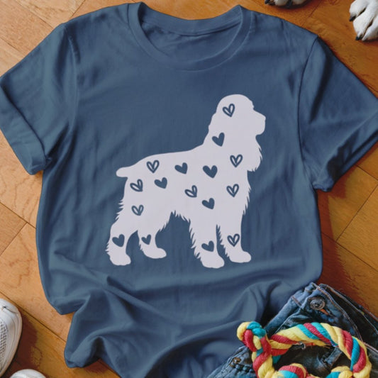 English Cocker Spaniel Hearts Shirt - The Pawsitive Initiative
