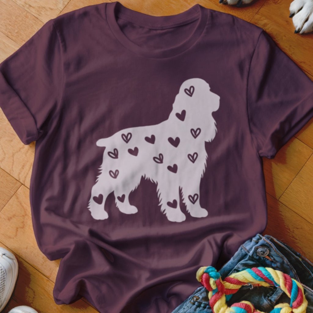 English Cocker Spaniel Hearts Shirt - The Pawsitive Initiative
