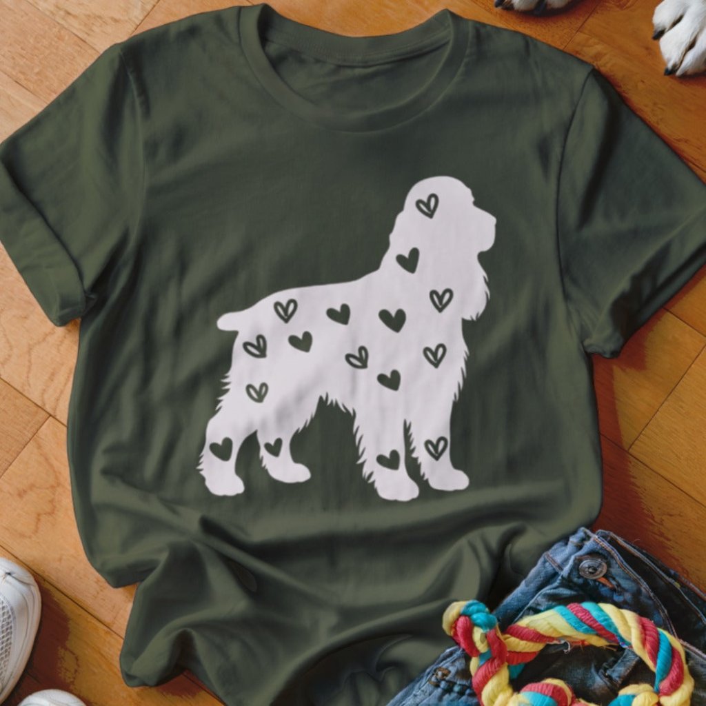 English Cocker Spaniel Hearts Shirt - The Pawsitive Initiative