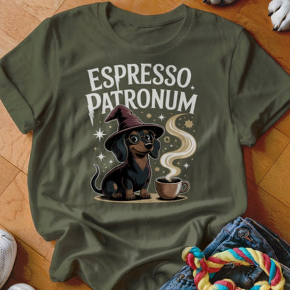 Espresso Patronum Doxie Shirt - The Pawsitive Initiative