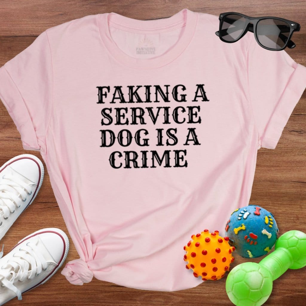 Faking is a Crime Shirt - The Pawsitive Initiative