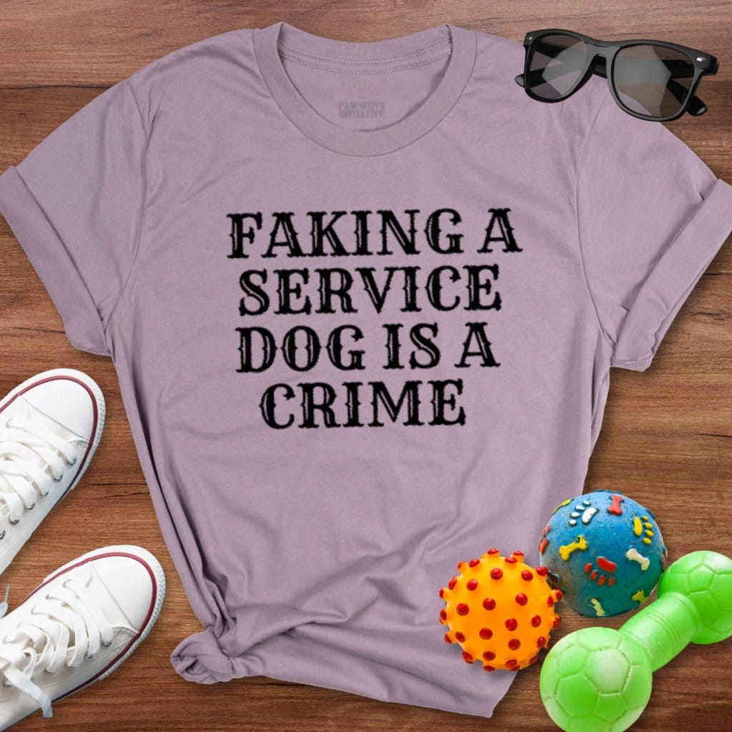 Faking is a Crime Shirt - The Pawsitive Initiative