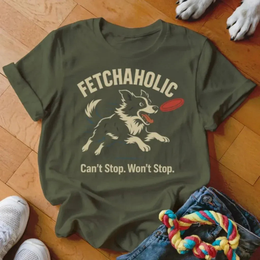 Fetchaholic Shirt - The Pawsitive Initiative