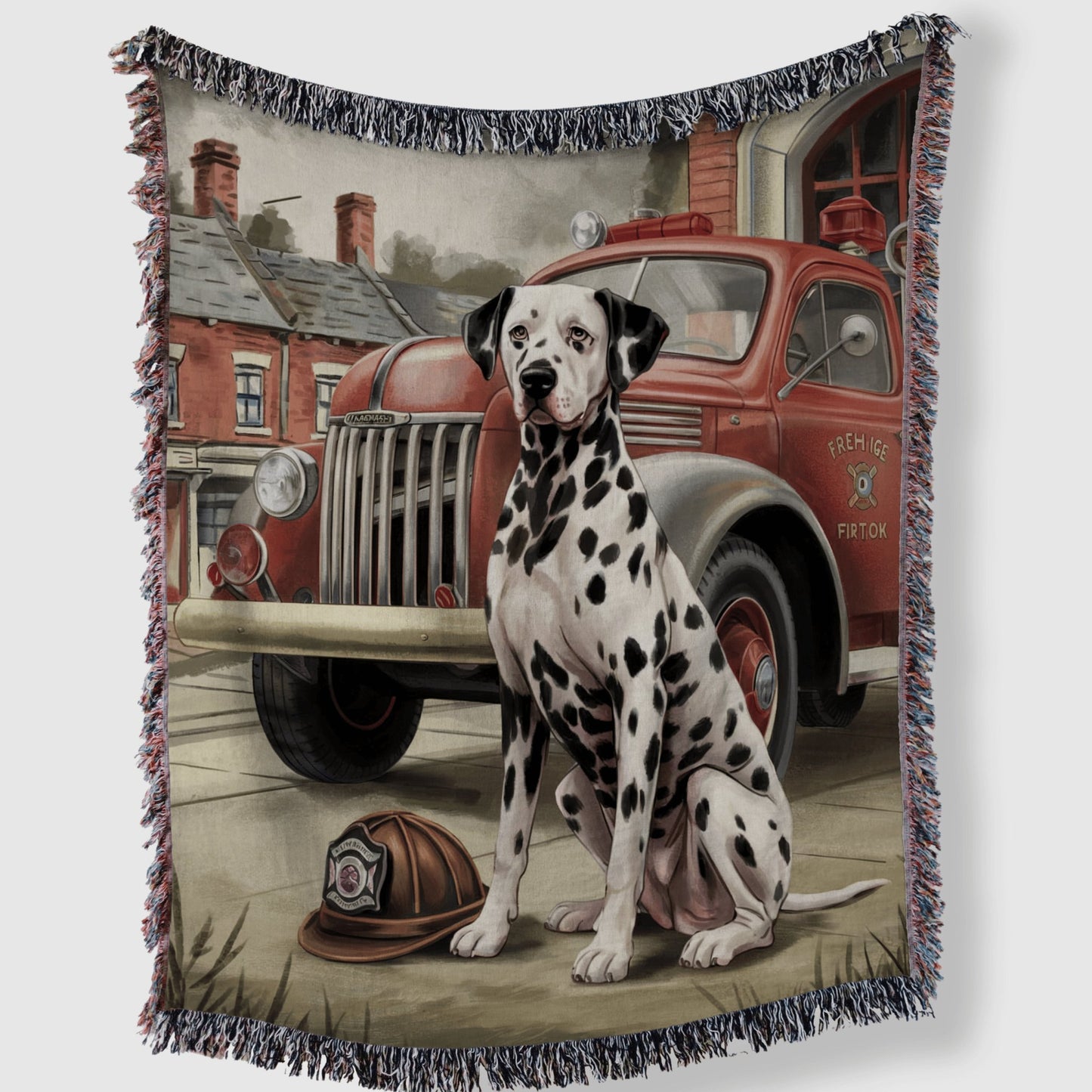 Firefighting Dalmatian Blanket - The Pawsitive Initiative