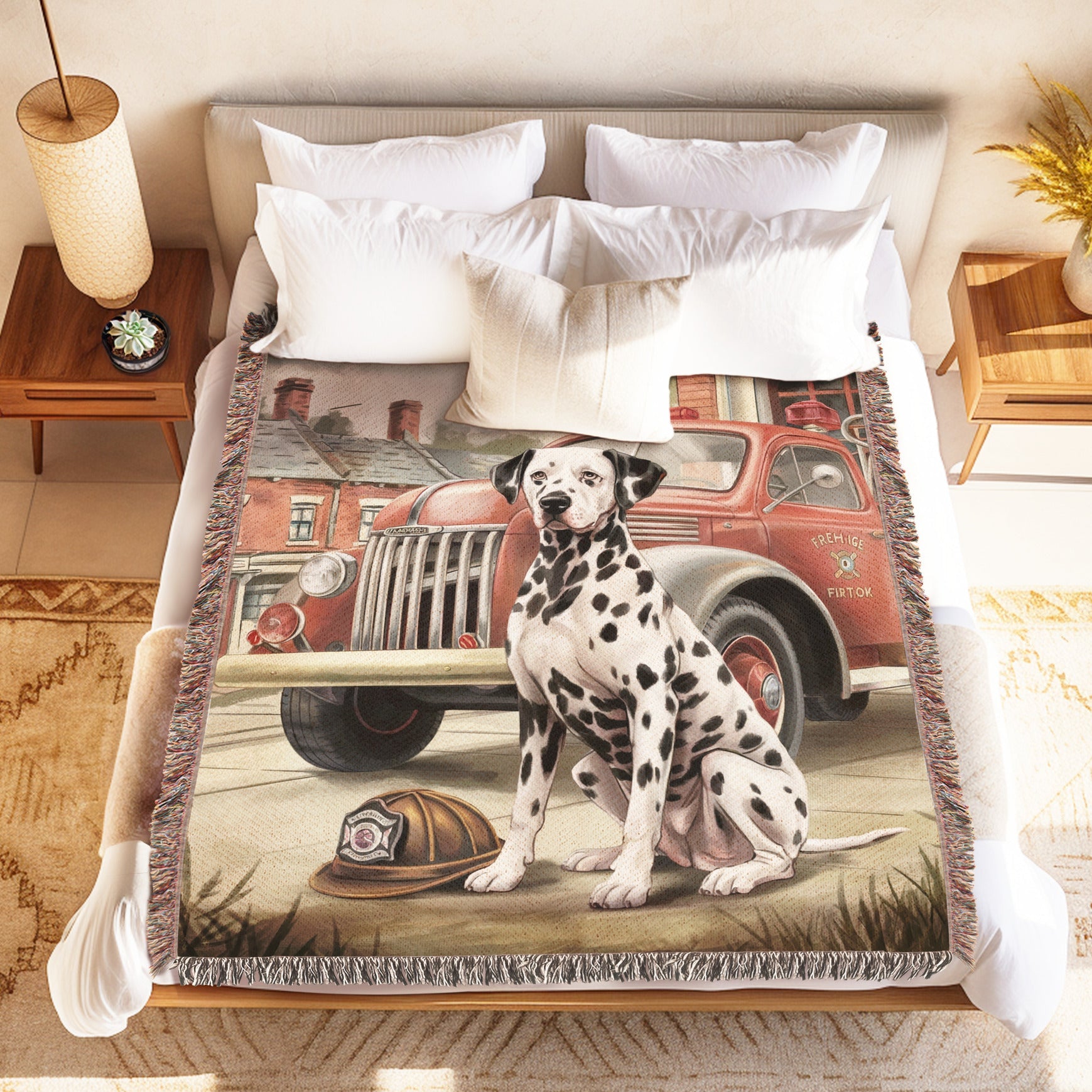 Firefighting Dalmatian Blanket - The Pawsitive Initiative