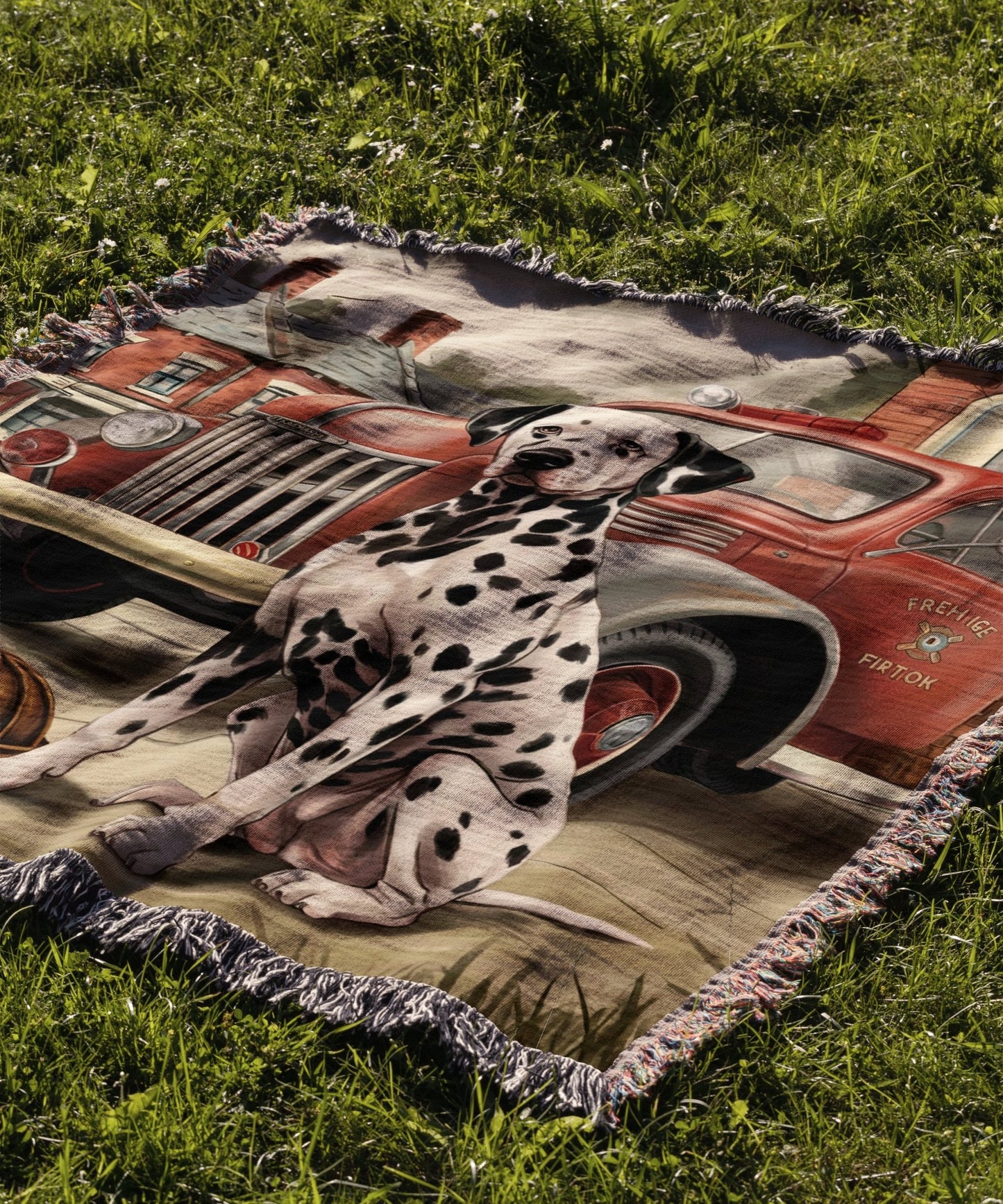 Firefighting Dalmatian Blanket - The Pawsitive Initiative