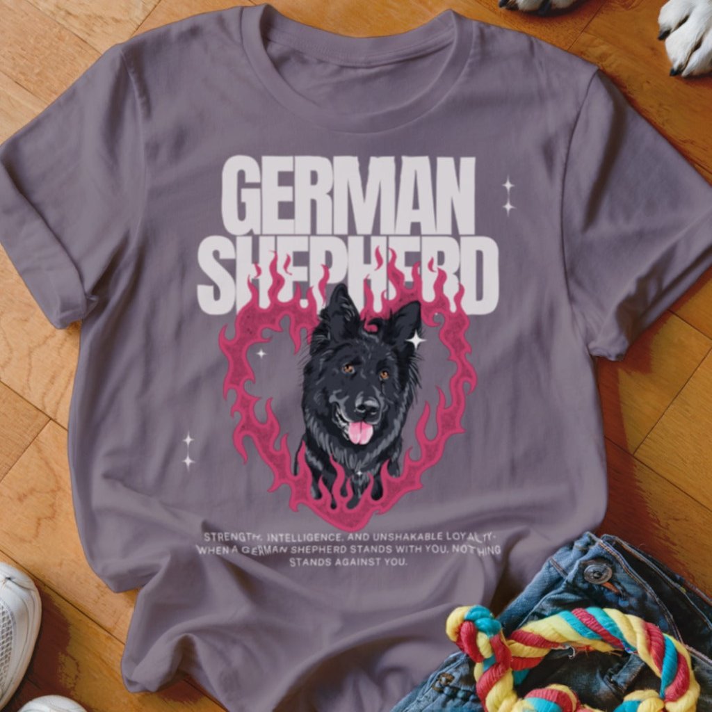 Flaming Heart Shirt - The Pawsitive Initiative