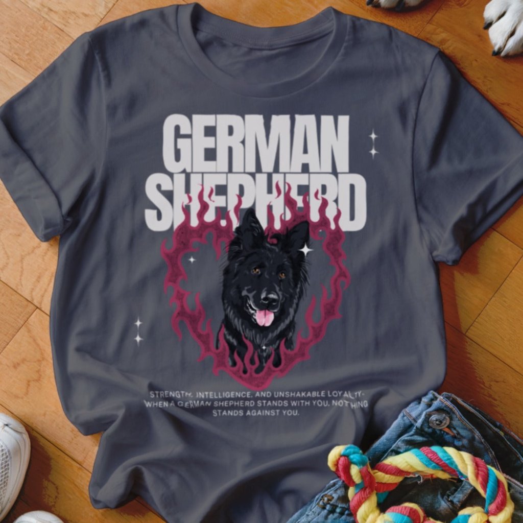Flaming Heart Shirt - The Pawsitive Initiative