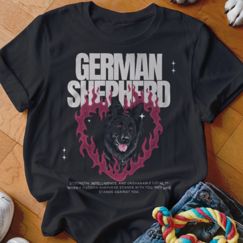 Flaming Heart Shirt - The Pawsitive Initiative