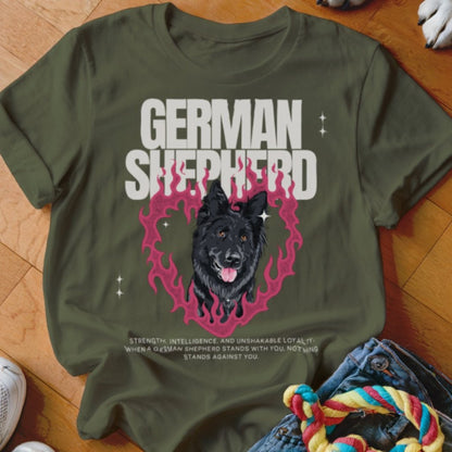 Flaming Heart Shirt - The Pawsitive Initiative