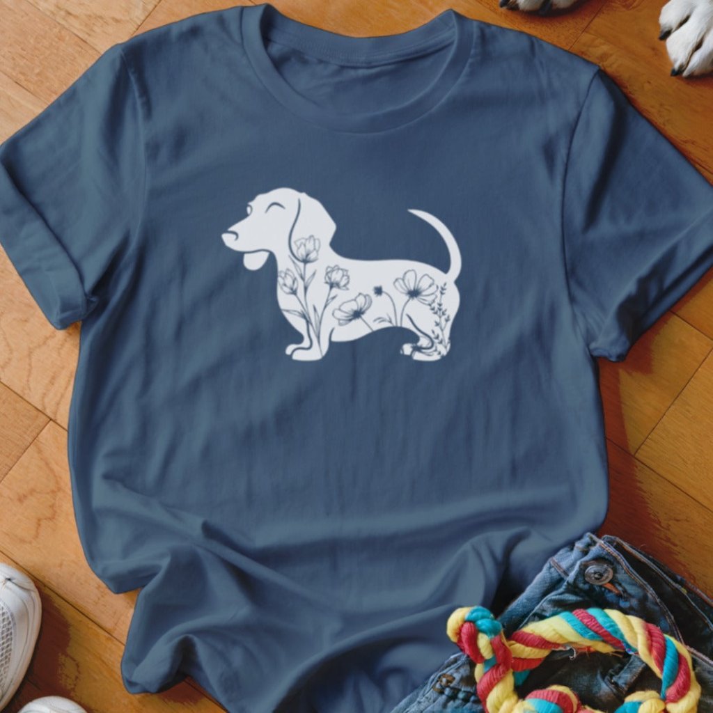 Floral Doxie Shirt - The Pawsitive Initiative