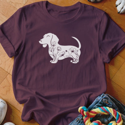 Floral Doxie Shirt - The Pawsitive Initiative