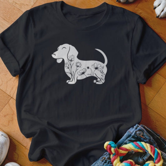 Floral Doxie Shirt - The Pawsitive Initiative