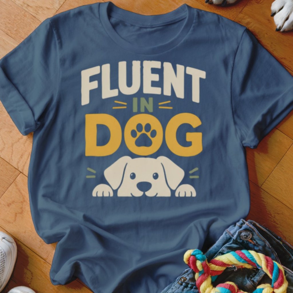 Fluent in Dog Shirt - The Pawsitive Initiative