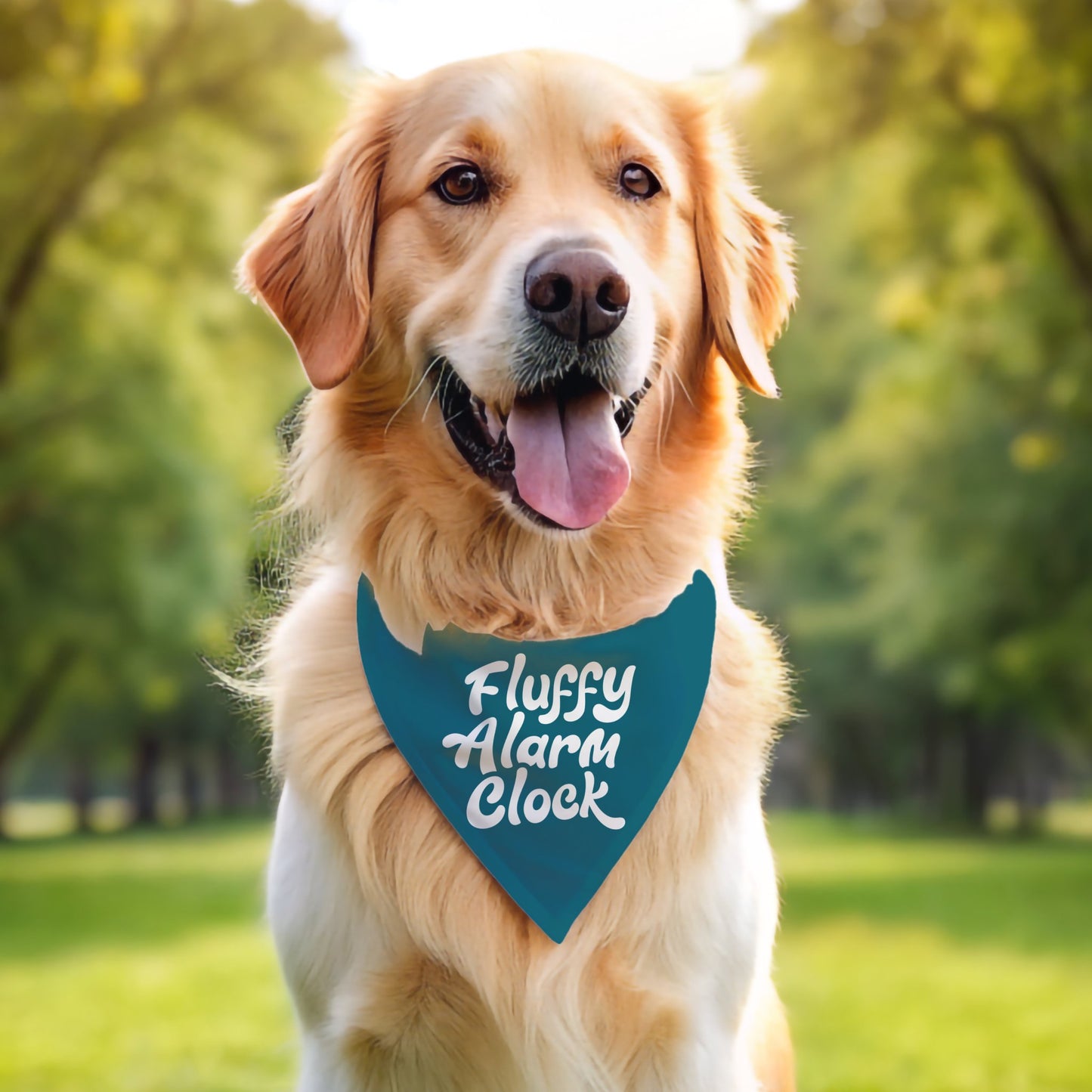 Fluffy Alarm Clock Bandana - The Pawsitive Initiative