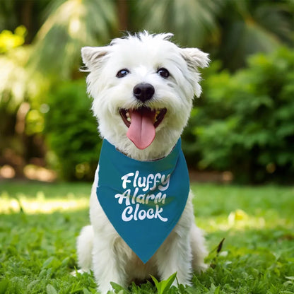 Fluffy Alarm Clock Bandana - The Pawsitive Initiative