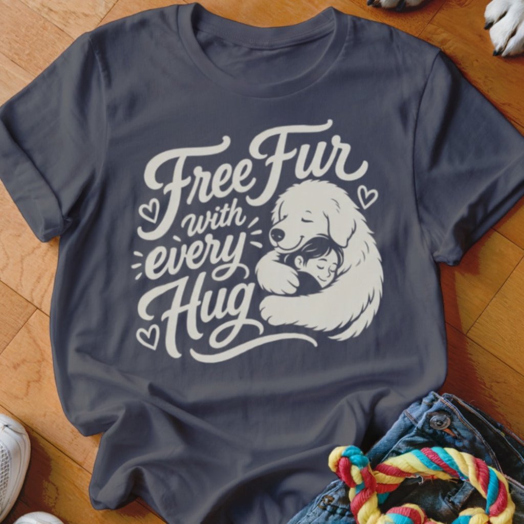 Free Fur With Every Hug Shirt - The Pawsitive Initiative