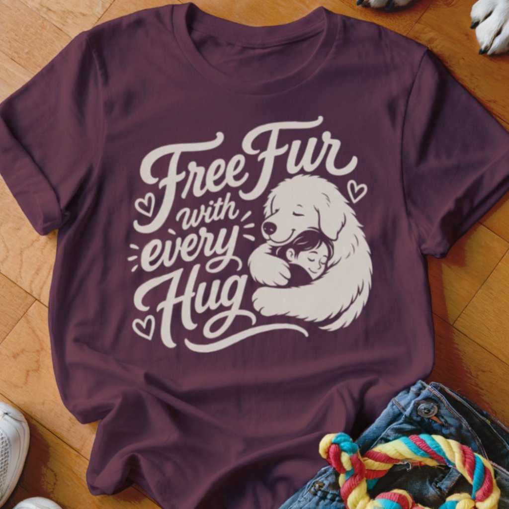 Free Fur With Every Hug Shirt - The Pawsitive Initiative