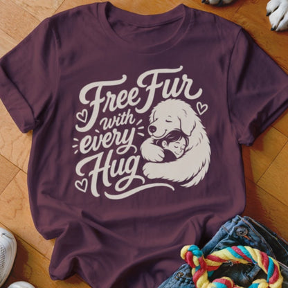 Free Fur With Every Hug Shirt - The Pawsitive Initiative