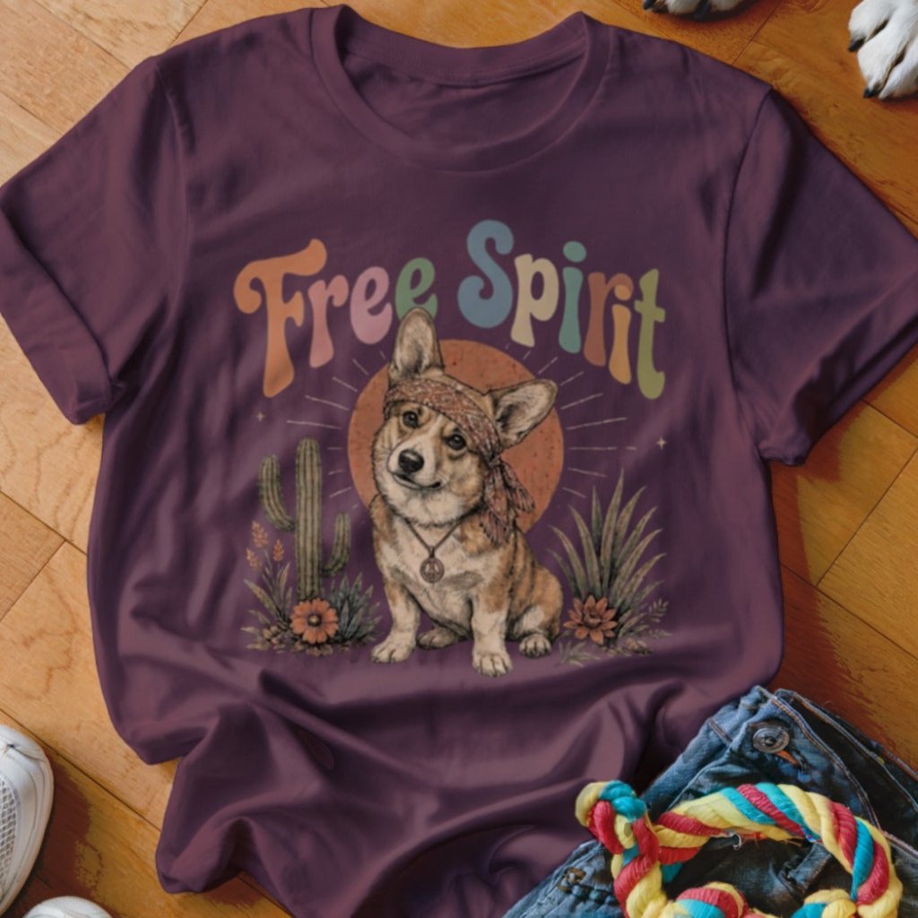 Free Spirit Corgi Shirt - The Pawsitive Initiative