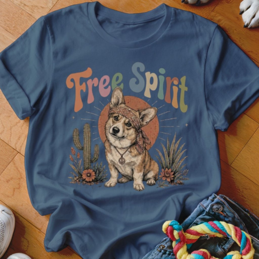 Free Spirit Corgi Shirt - The Pawsitive Initiative