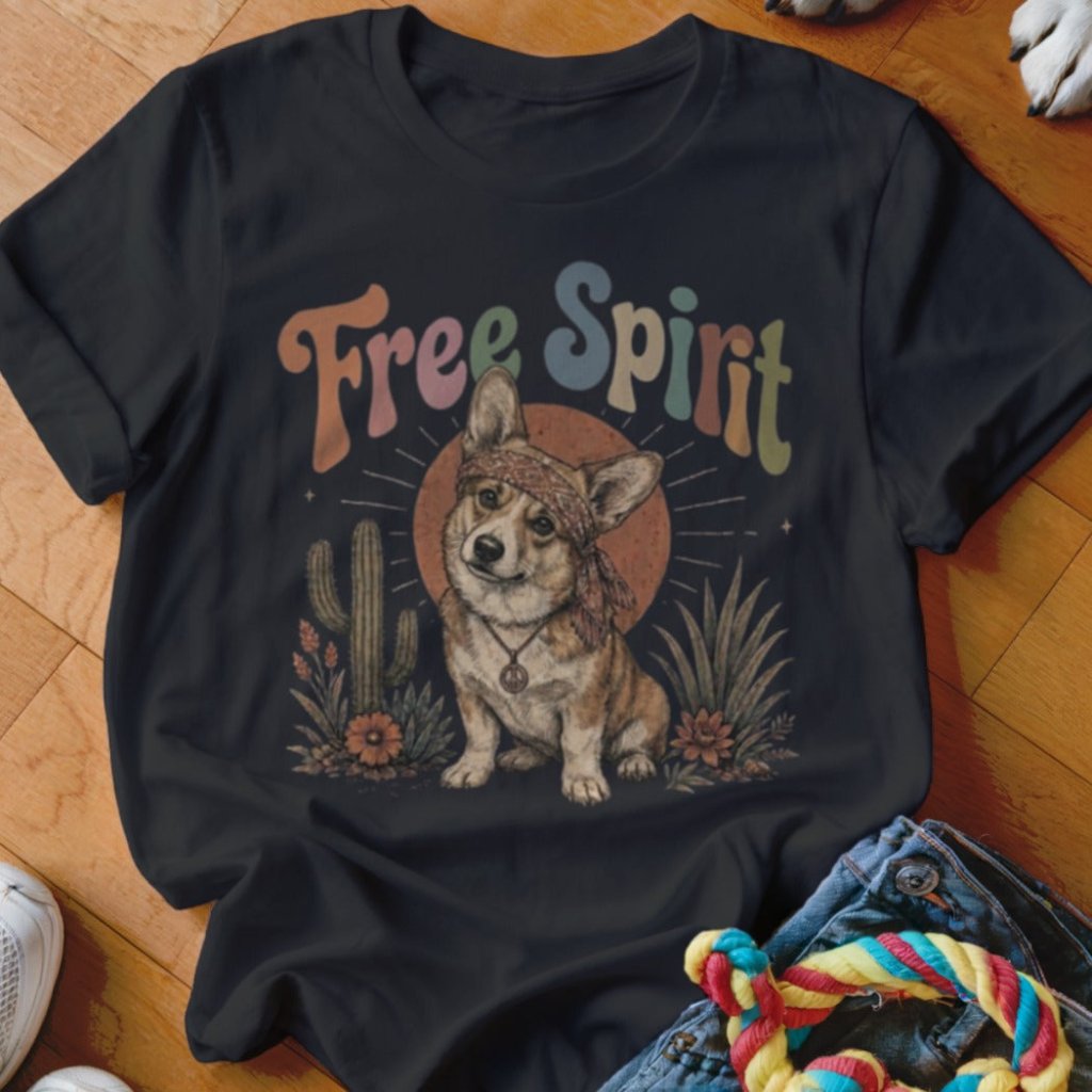 Free Spirit Corgi Shirt - The Pawsitive Initiative