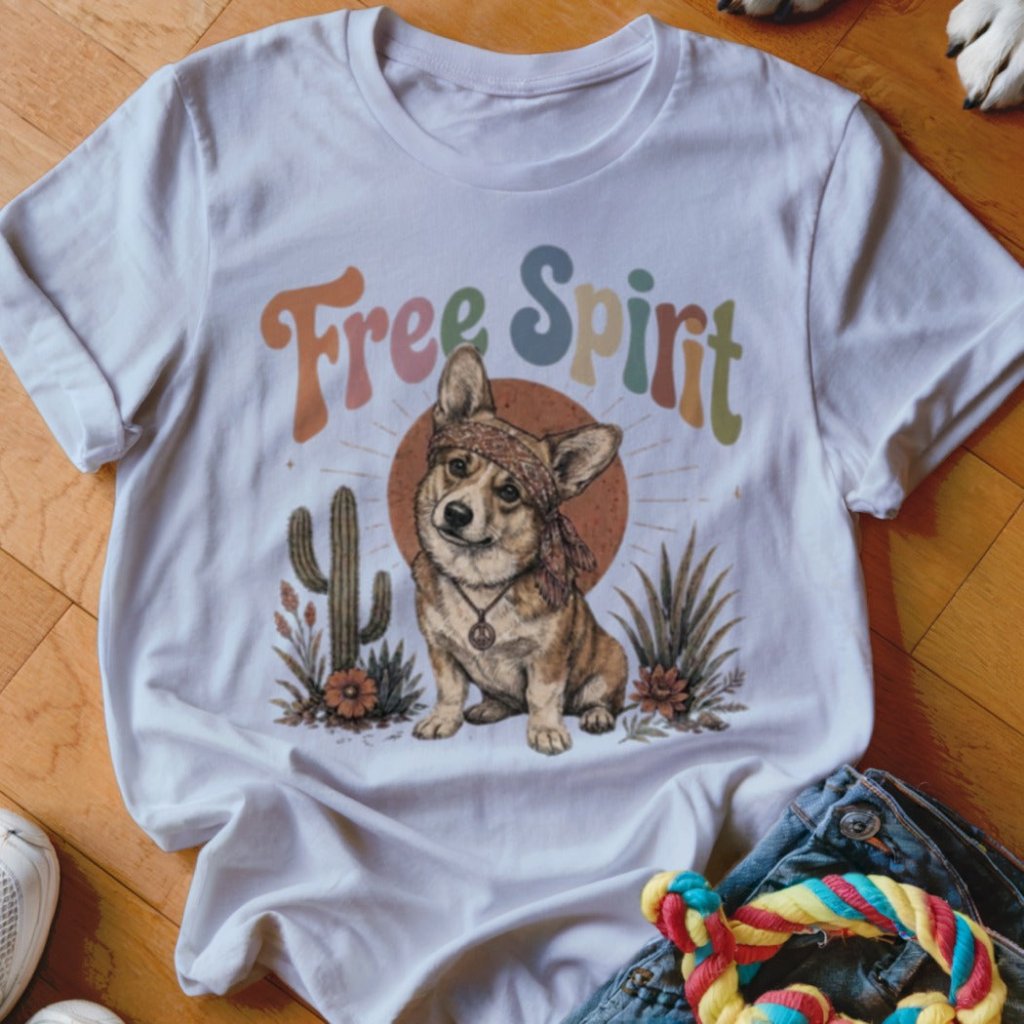 Free Spirit Corgi Shirt - The Pawsitive Initiative