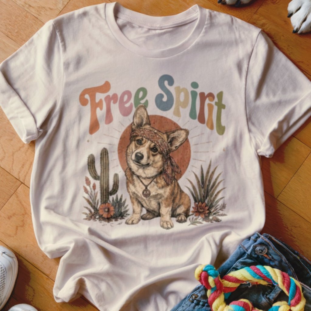 Free Spirit Corgi Shirt - The Pawsitive Initiative
