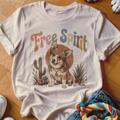 Free Spirit Corgi Shirt - The Pawsitive Initiative