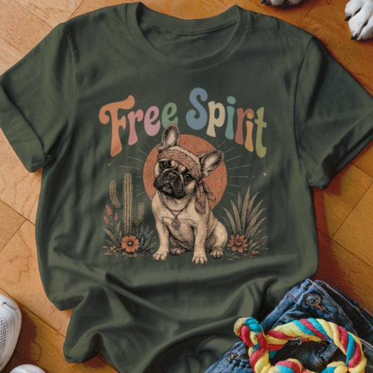 Free Spirit Frenchie Shirt - The Pawsitive Initiative