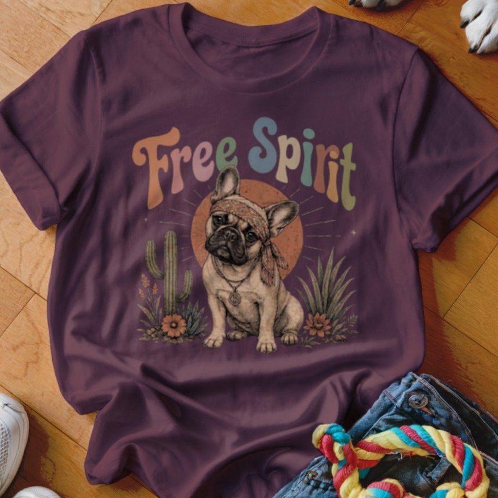 Free Spirit Frenchie Shirt - The Pawsitive Initiative