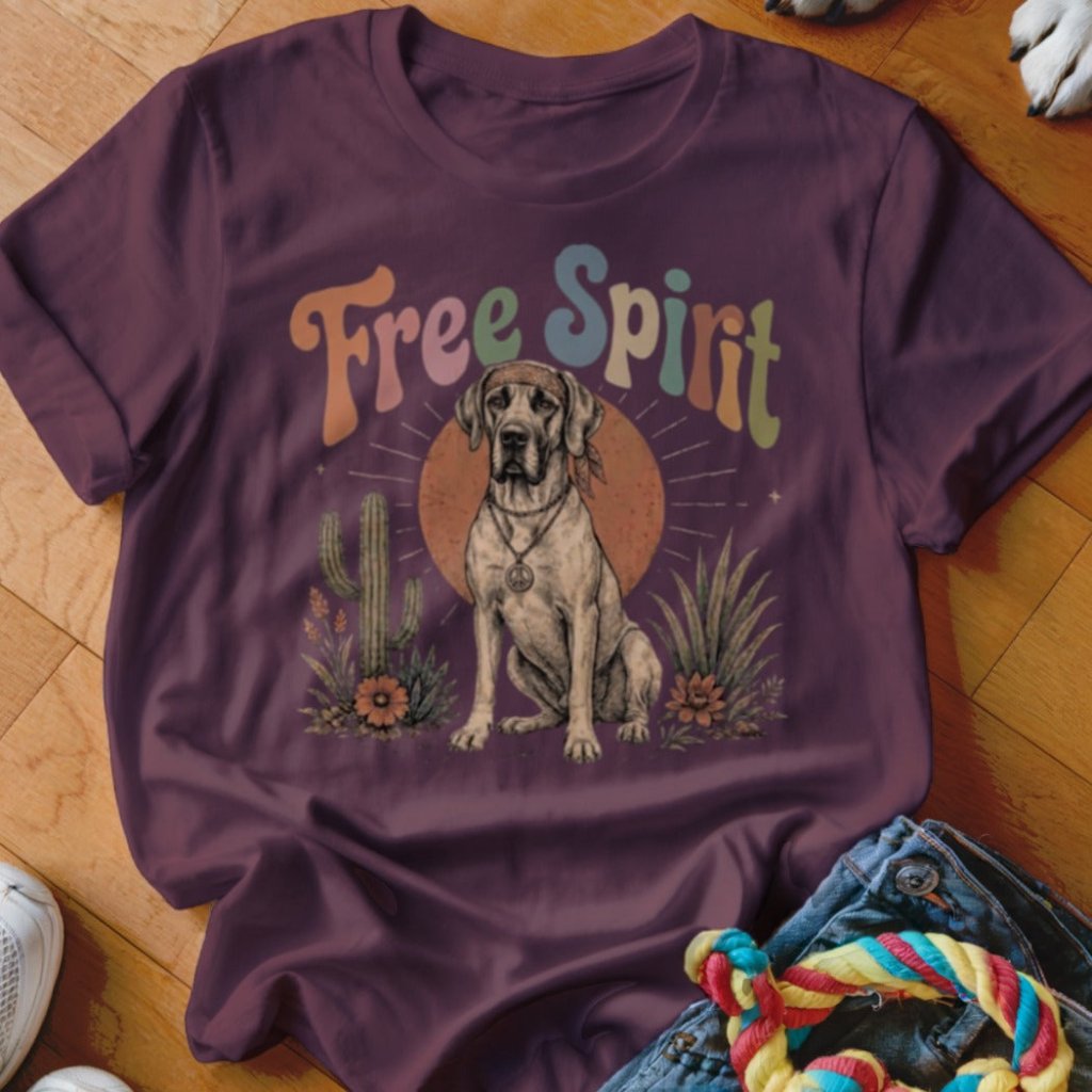 Free Spirit Great Dane Shirt - The Pawsitive Initiative