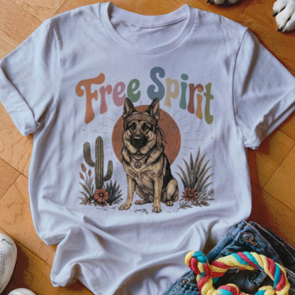 Free Spirit GSD Shirt - The Pawsitive Initiative