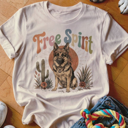 Free Spirit GSD Shirt - The Pawsitive Initiative