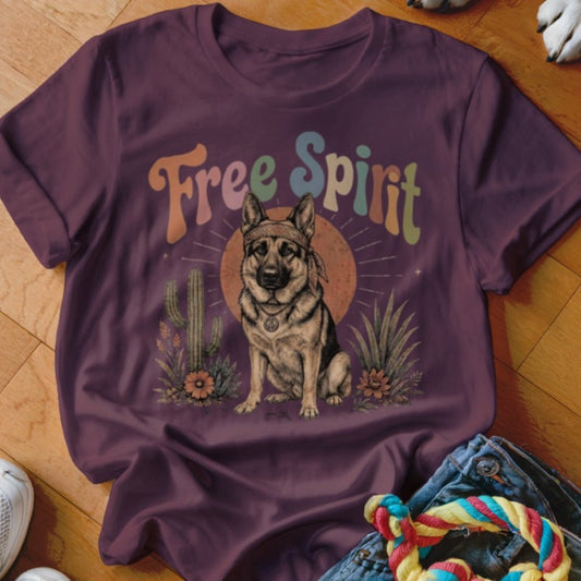 Free Spirit GSD Shirt - The Pawsitive Initiative