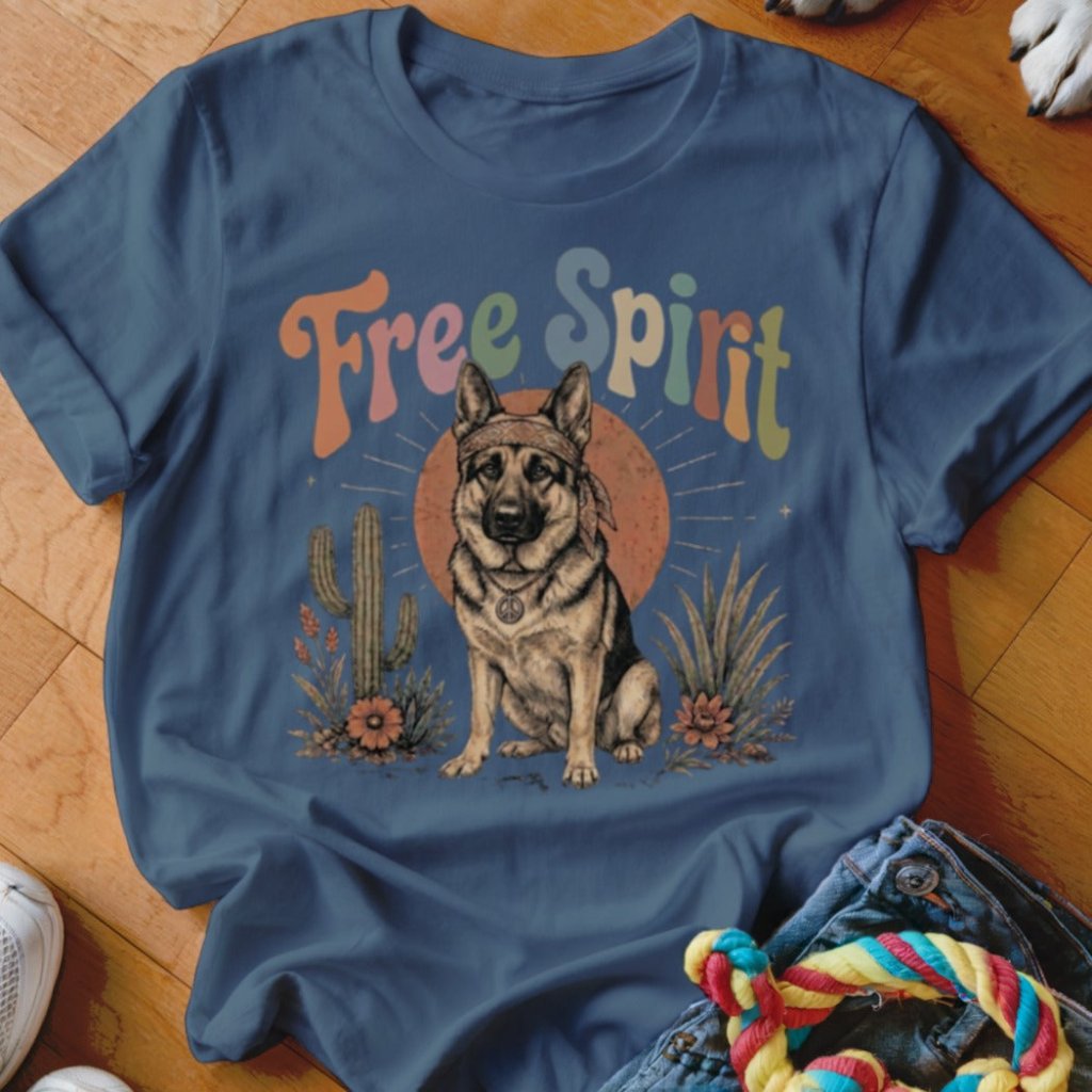 Free Spirit GSD Shirt - The Pawsitive Initiative