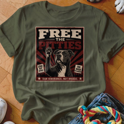 Free The Pitties Shirt - The Pawsitive Initiative