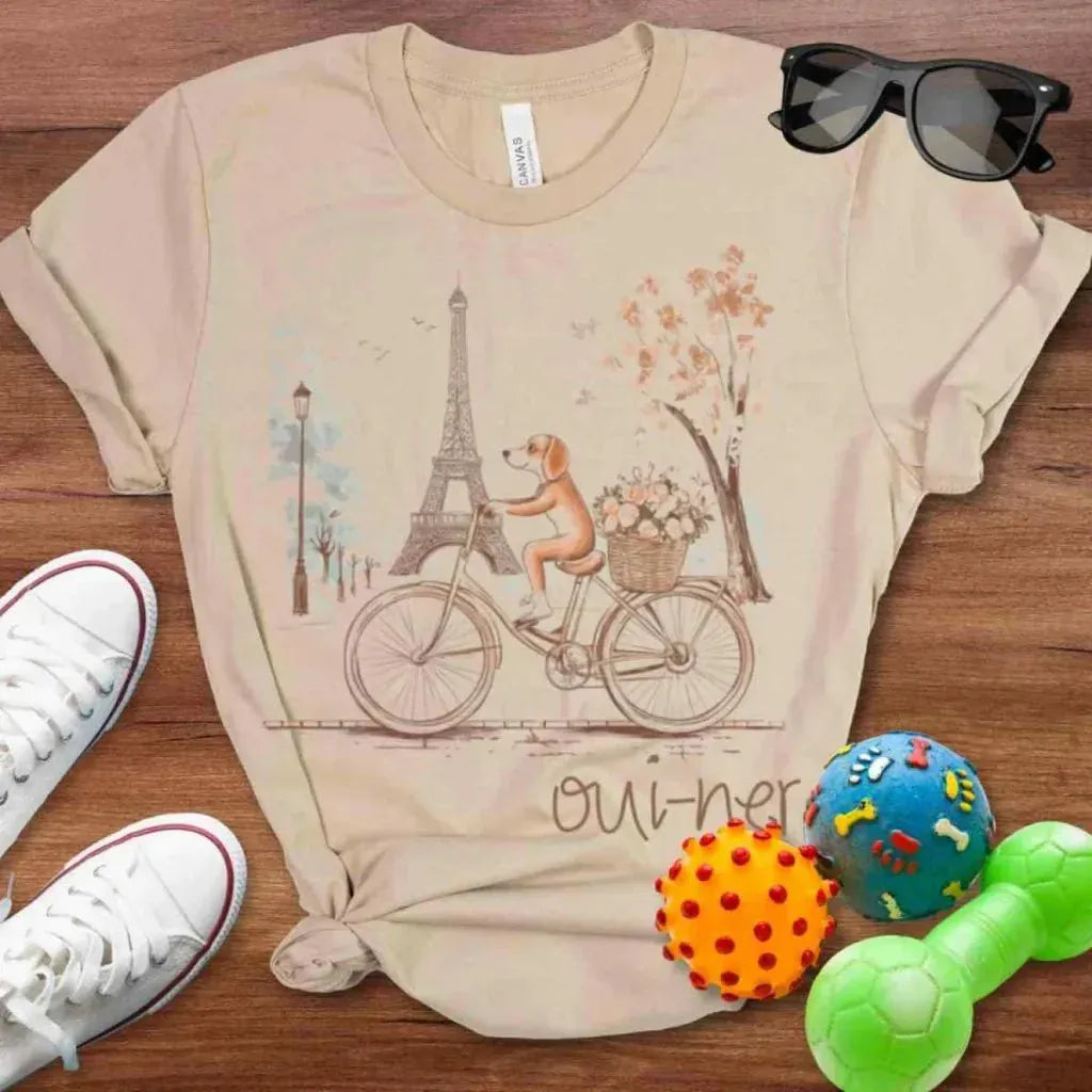 French Bicycle Shirt - The Pawsitive Initiative