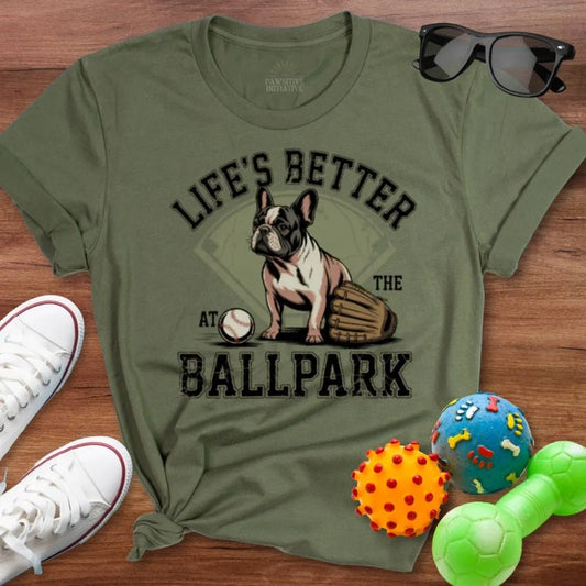 Frenchie Ballpark Shirt - The Pawsitive Initiative