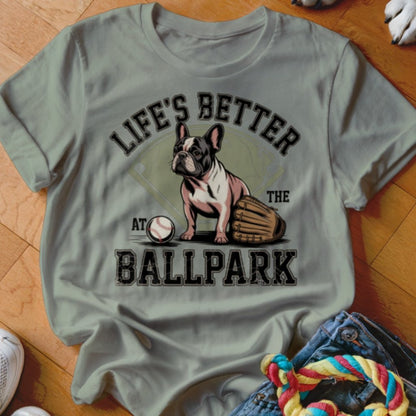 Frenchie Ballpark Shirt - The Pawsitive Initiative