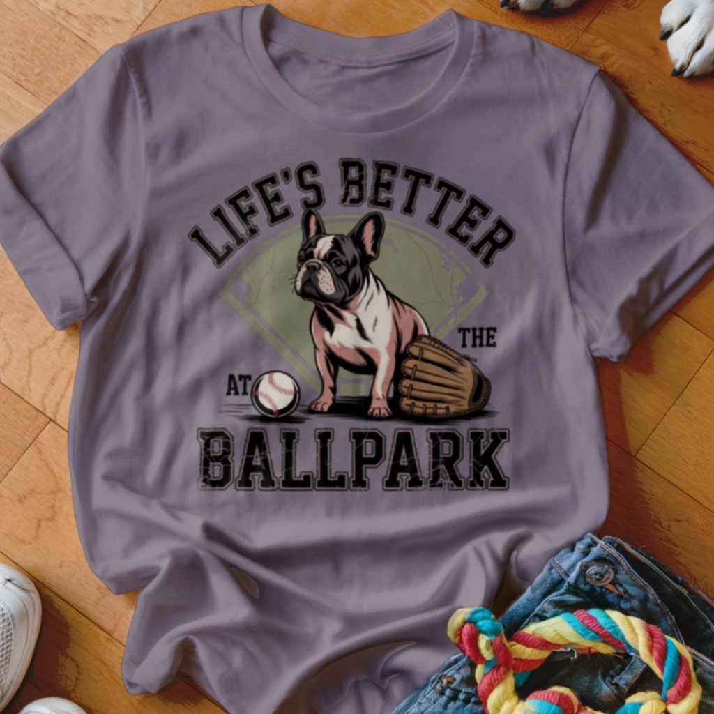 Frenchie Ballpark Shirt - The Pawsitive Initiative
