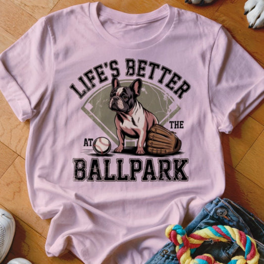 Frenchie Ballpark Shirt - The Pawsitive Initiative